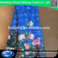 2016 Bizheng Hot sale custom digital print fabric cord lace for dress